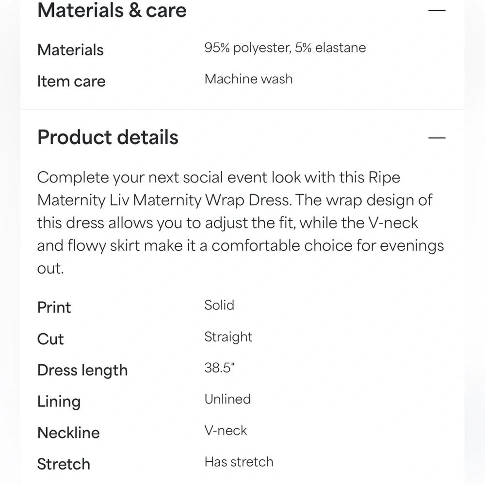 RIPE MATERNITY Liv Maternity Wrap Dress Blue XS - Picture 6 of 13